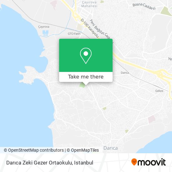 Darıca Zeki Gezer Ortaokulu map