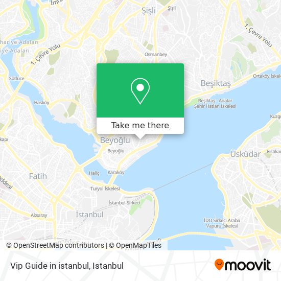 Vip Guide in istanbul map