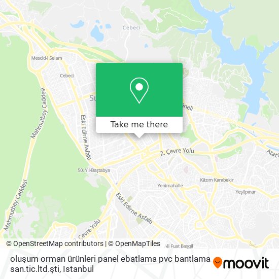 oluşum orman ürünleri panel ebatlama pvc bantlama san.tic.ltd.şti map