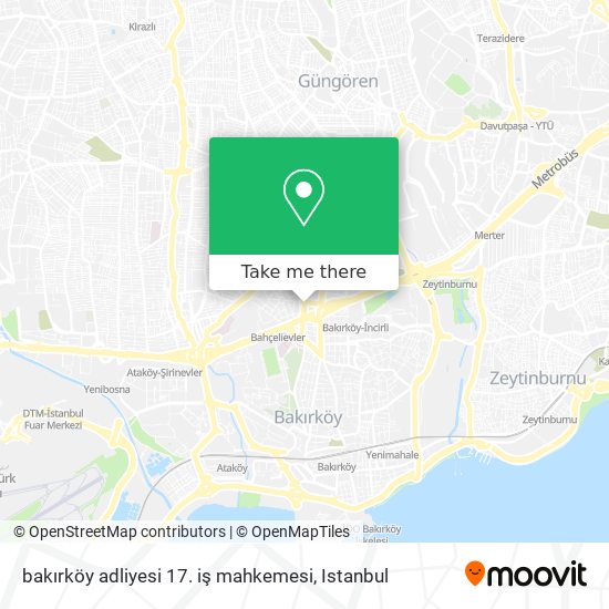 bakırköy adliyesi 17. iş mahkemesi map