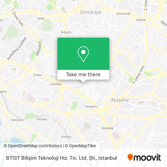 BTİST Bilişim Teknoloji Hiz. Tic. Ltd. Şti. map