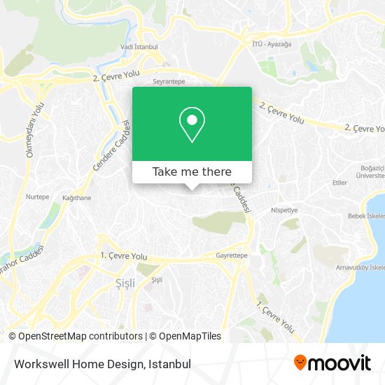 how to get to workswell home design in kagithane by bus cable car or metro