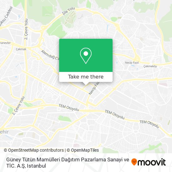 Güney Tütün Mamülleri Dağıtım Pazarlama Sanayi ve TİC. A.Ş map