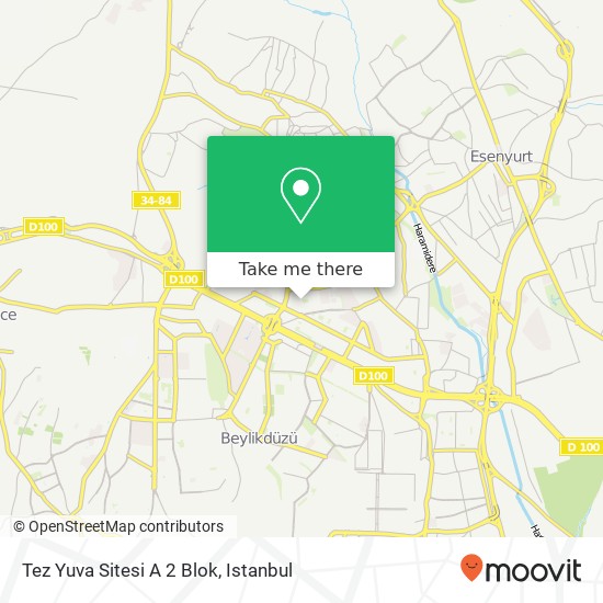 Tez Yuva Sitesi A 2 Blok map