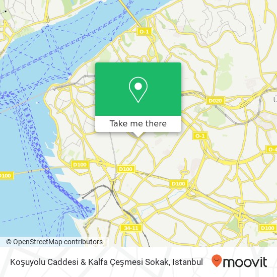 Koşuyolu Caddesi & Kalfa Çeşmesi Sokak map