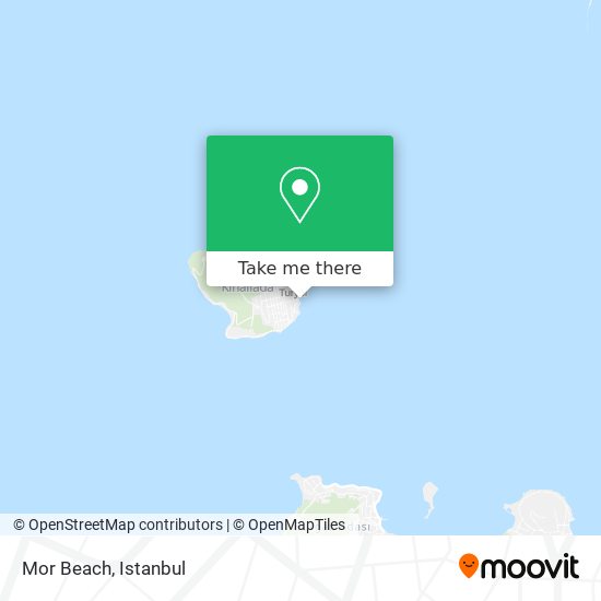 Mor Beach map