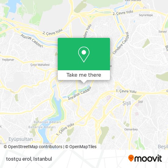 how to get to tostcu erol in kagithane by bus cable car or metro