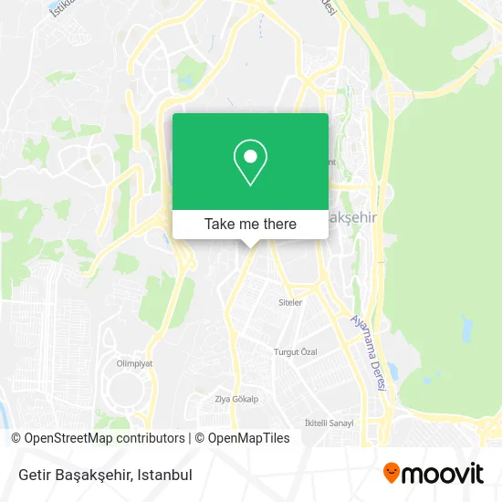 Getir Başakşehir map