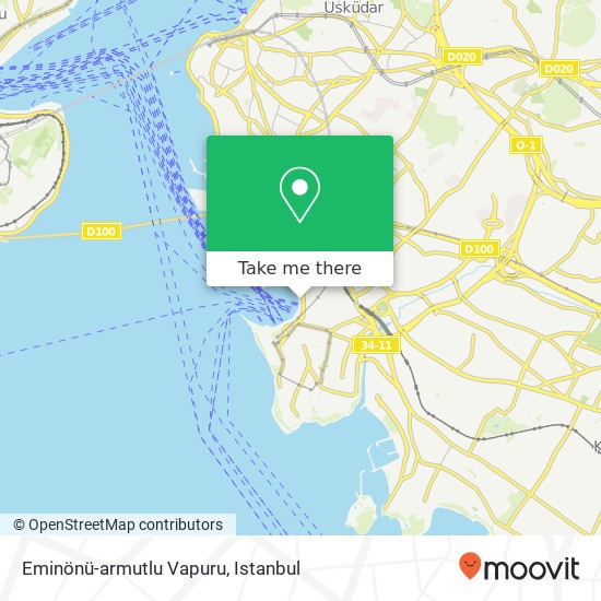 Eminönü-armutlu Vapuru map