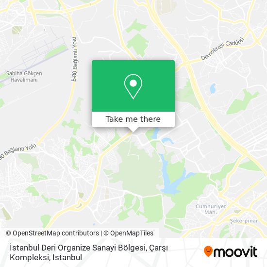 İstanbul Deri Organize Sanayi Bölgesi, Çarşı Kompleksi map
