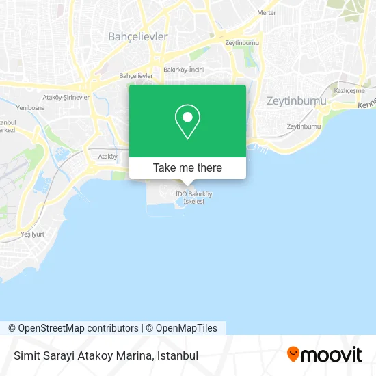 Simit Sarayi Atakoy Marina map