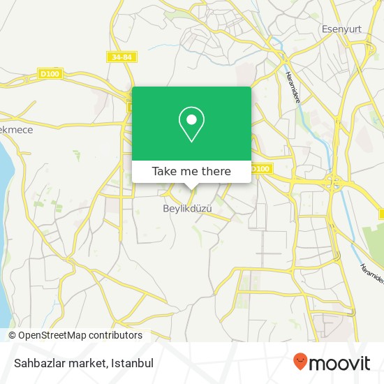 Sahbazlar market map