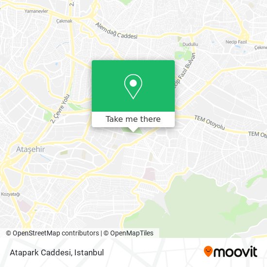 Atapark Caddesi map