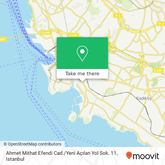 Ahmet Mithat Efendi Cad. / Yeni Açılan Yol Sok. 11 map