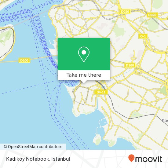 Kadikoy Notebook map