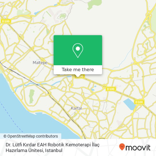 Dr. Lütfi Kırdar EAH Robotik Kemoterapi İlaç Hazırlama Ünitesi map