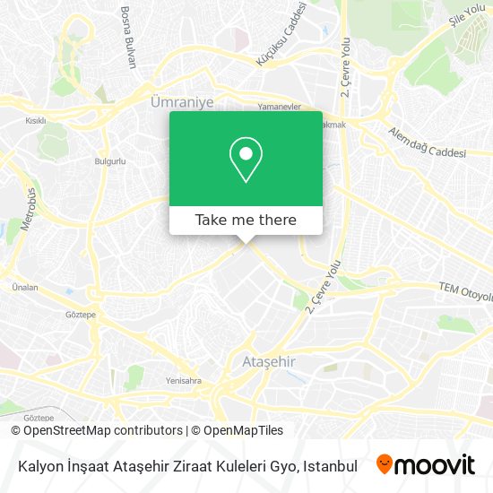 Kalyon İnşaat Ataşehir Ziraat Kuleleri Gyo map