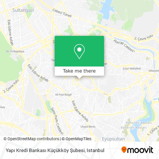 Yapı Kredi Bankası Küçükköy Şubesi map