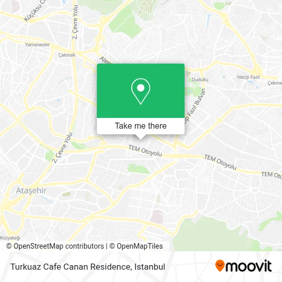 Turkuaz Cafe Canan Residence map