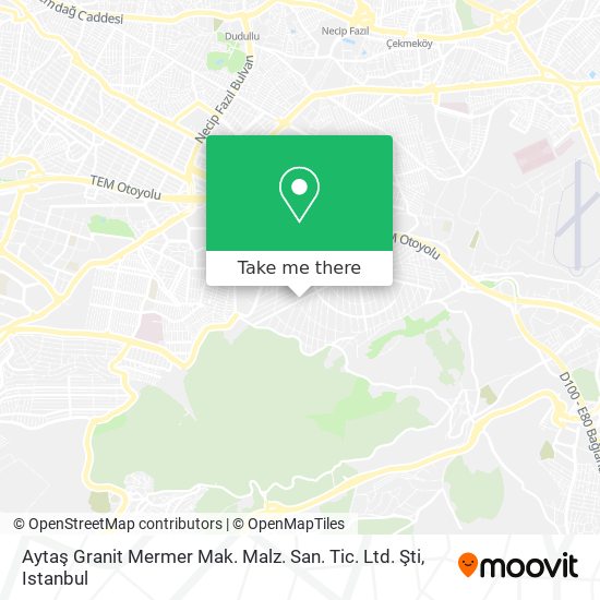 Aytaş Granit Mermer Mak. Malz. San. Tic. Ltd. Şti map
