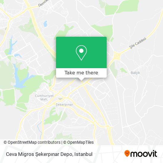 Ceva Migros Şekerpınar Depo map