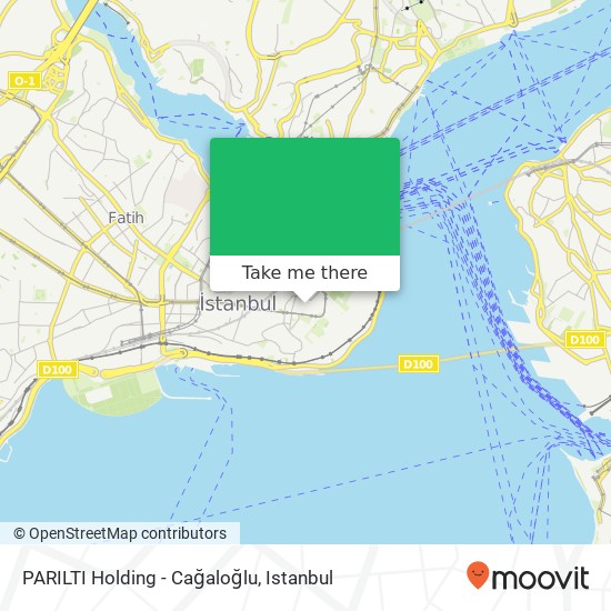 PARILTI Holding - Cağaloğlu map