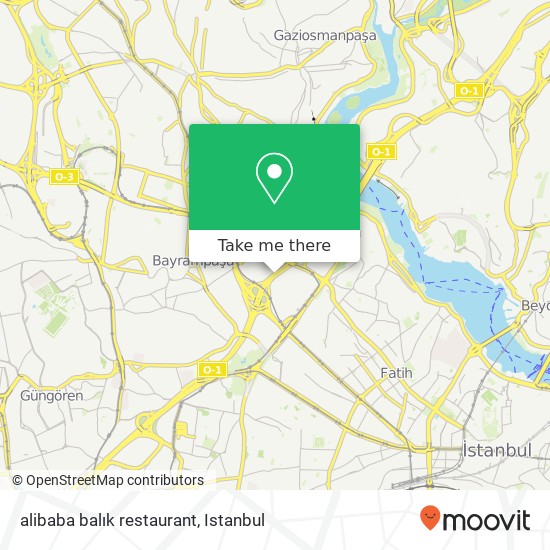 alibaba balık restaurant map