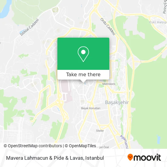 Mavera Lahmacun & Pide & Lavas map