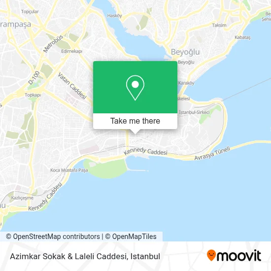 Azimkar Sokak & Laleli Caddesi map