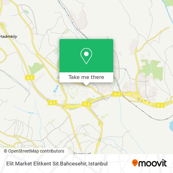 Elit Market Elitkent Sit.Bahcesehir map