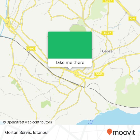 Gortan Servis map