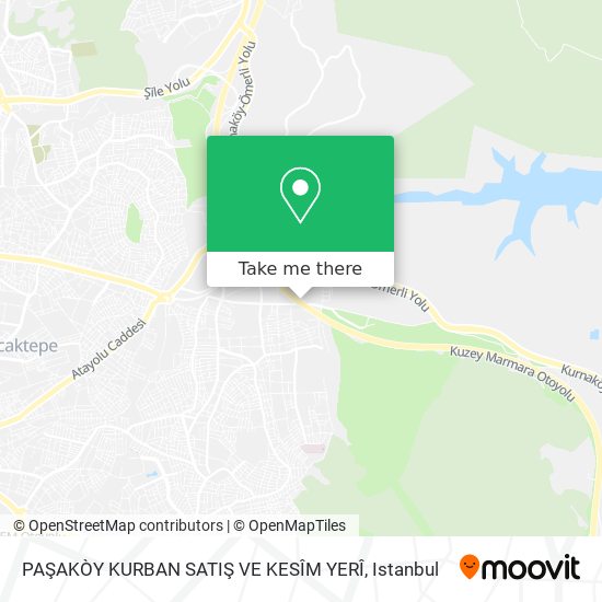 PAŞAKÒY KURBAN SATIŞ VE KESÎM YERÎ map