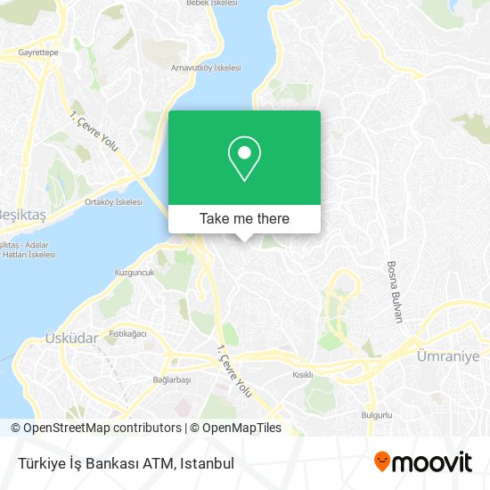 Türkiye İş Bankası ATM map