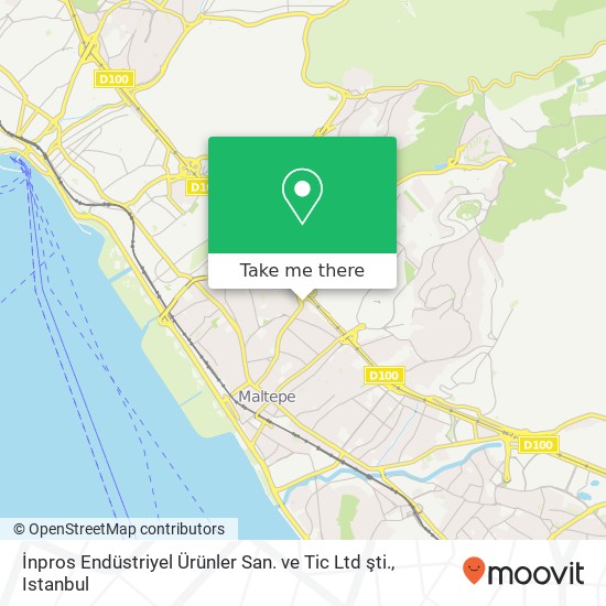 İnpros Endüstriyel Ürünler San. ve Tic Ltd şti. map