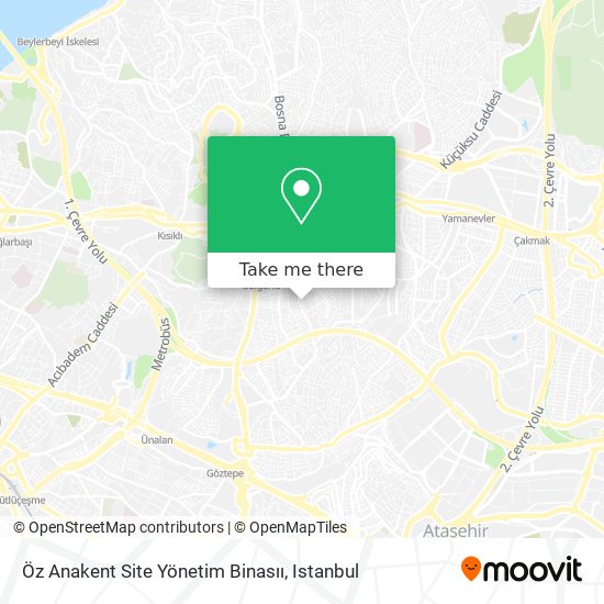 Öz Anakent Site Yönetim Binasıı map