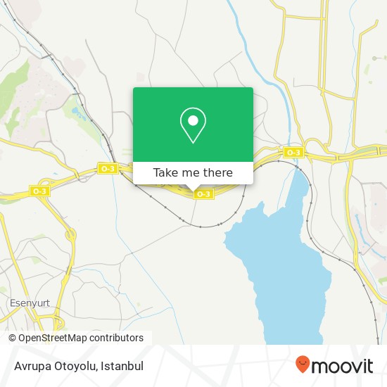 Avrupa Otoyolu map