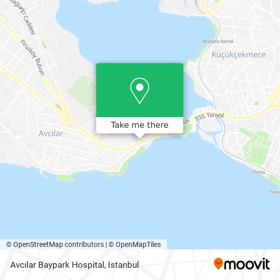 Avcılar Baypark Hospital map