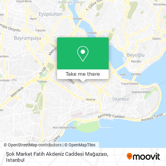 Şok Market Fatih Akdeniz Caddesi Mağazası map