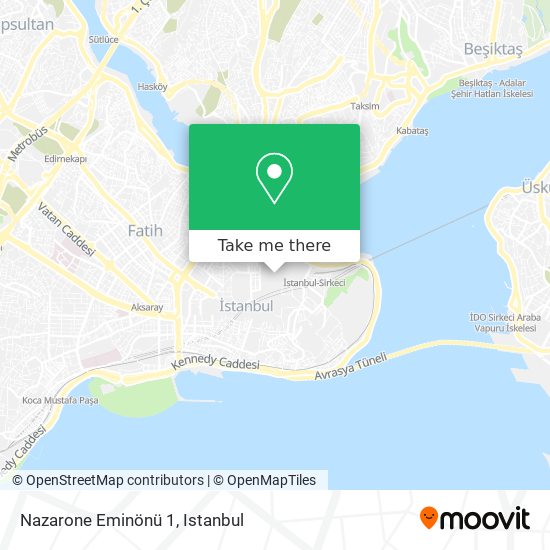 Nazarone Eminönü 1 map