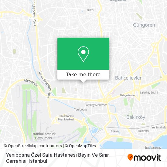 Yenibosna Özel Safa Hastanesi Beyin Ve Sinir Cerrahisi map