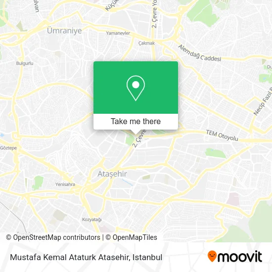 Mustafa Kemal Ataturk Atasehir map
