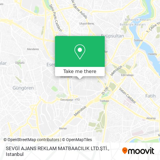 SEVGİ AJANS REKLAM MATBAACILIK LTD.ŞTİ. map