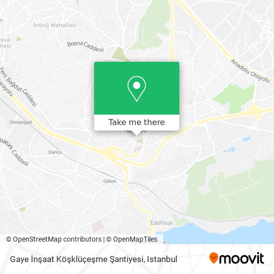 Gaye İnşaat Köşklüçeşme Şantiyesi map