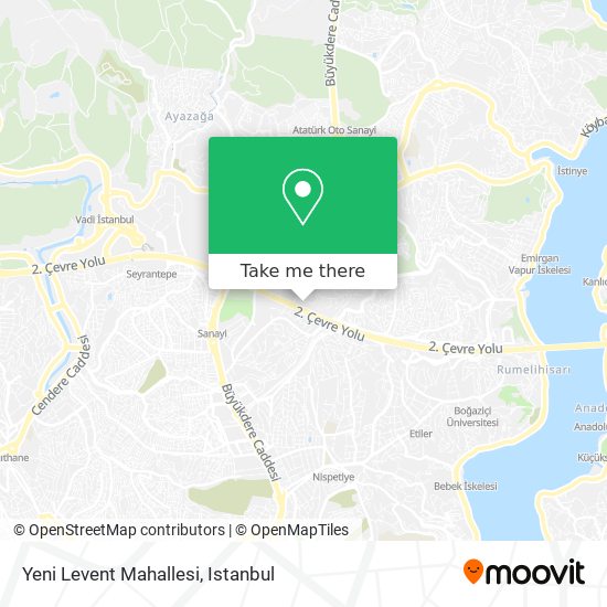 Yeni Levent Mahallesi map