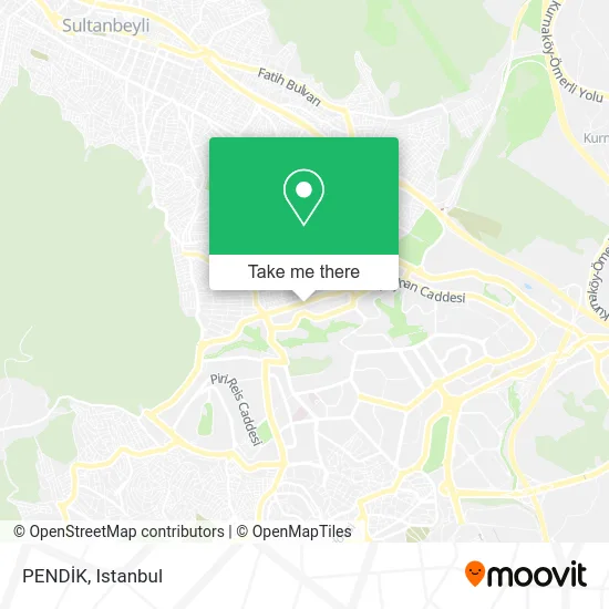 PENDİK map