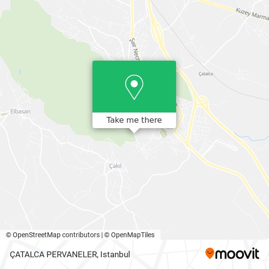 ÇATALCA PERVANELER map