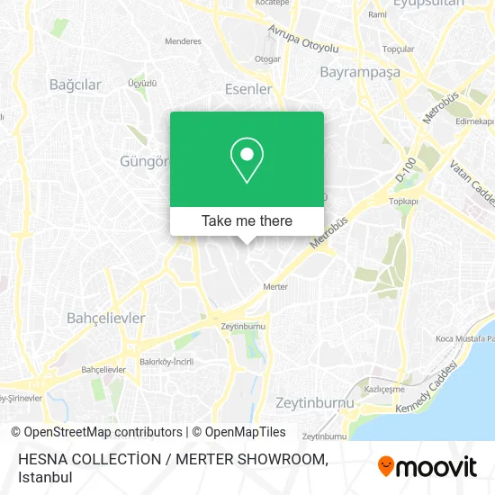 HESNA COLLECTİON / MERTER SHOWROOM map