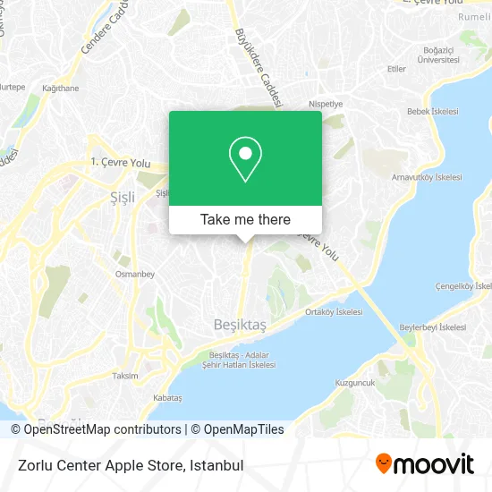 Zorlu Center Apple Store map