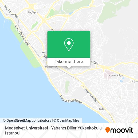 Medeniyet Üniversitesi - Yabancı Diller Yüksekokulu map