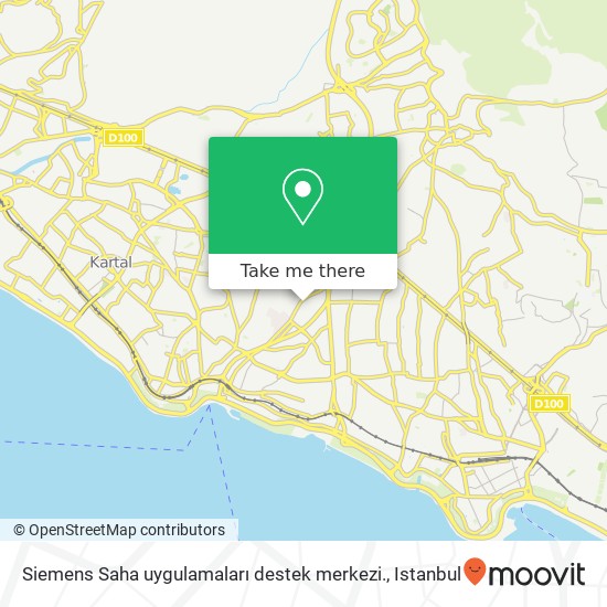 Siemens Saha uygulamaları destek merkezi. map